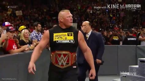 Brock Lesnar 6th Entrance On Raw As Universal Champion Raw July 31 2017