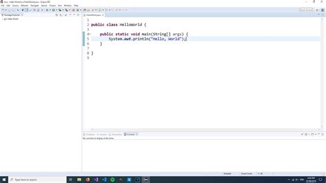 Hello World Program In Java Youtube