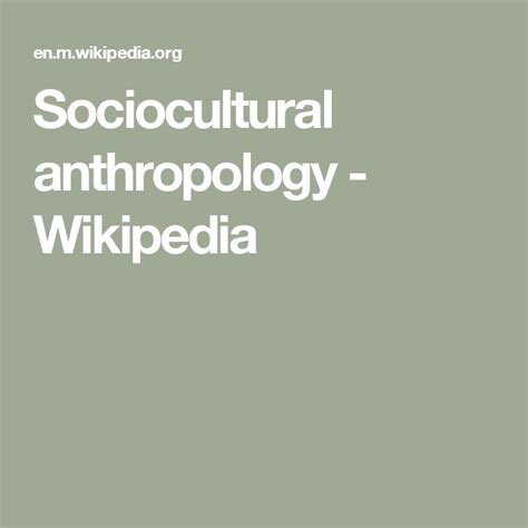 the cover of an article with text that reads,'social anthropy - wikipedia