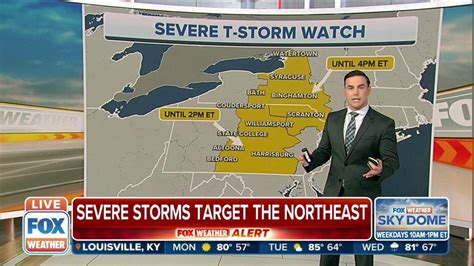 Severe Thunderstorm Watch Issued For Parts Of Ny And Pa Through Monday