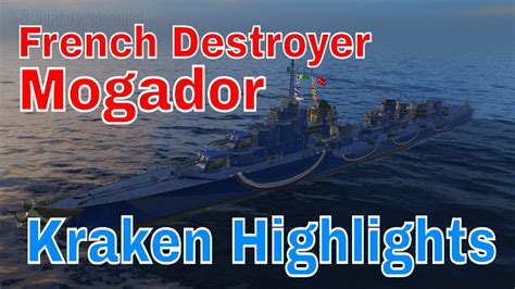 World Of Warships French Dd Destroyer Mogador Wows Gameplay Highlights