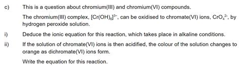 Reactions Of Ions In Aqueous Solution A Level Only Aqa A Level