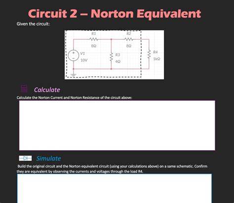 Solved Calculate The Norton Current And Norton Resistanc