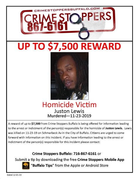 Crime Stoppers Offers 7500 Reward For Information In Schmarbeck Avenue Killing The Buffalo News