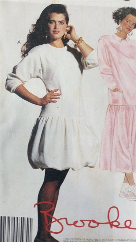 3343 Mccall S Brooke Shields Women S Misses Pullover Dress Sewing