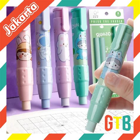 Jual GTB Penghapus Pensil Mekanik Motif Karakter Lucu Mechanical