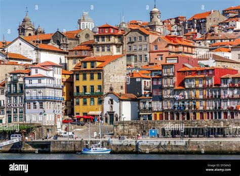 Ribeira Houses, Ribeira District, Porto, Portugal Stock Photo: 68341881 ...