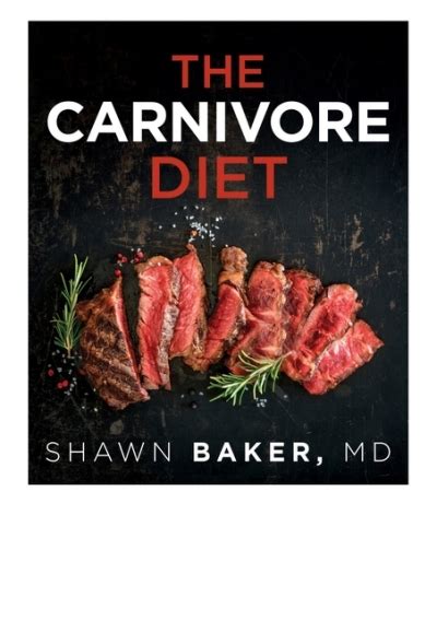 Download Free Pdf Carnivore Diet By Shawn Baker