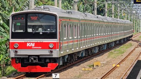 4K Stasiun Citeras Kompilasi Kereta JR 203 JR 205 TM 6000 KRL