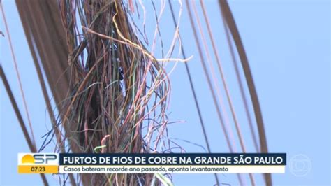 Vídeo Furto de fios de cobre bate recorde na Grande São Paulo Bom