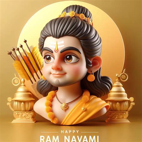 Premium Photo Lord Rama Portrait Illustration Of Lord Rama Happy Ram