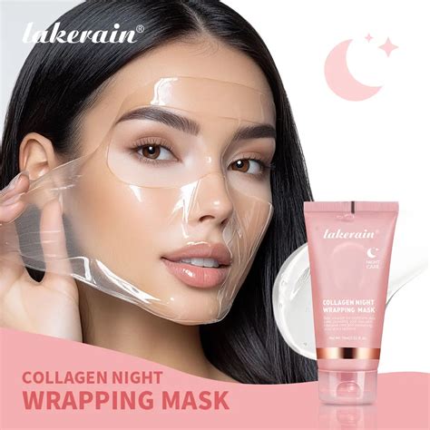 Mascarilla Facial Coreana Con Envoltura De Col Geno Nocturno