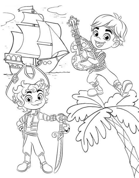 Lorelai From Santiago Of The Seas Coloring Page Free Printable