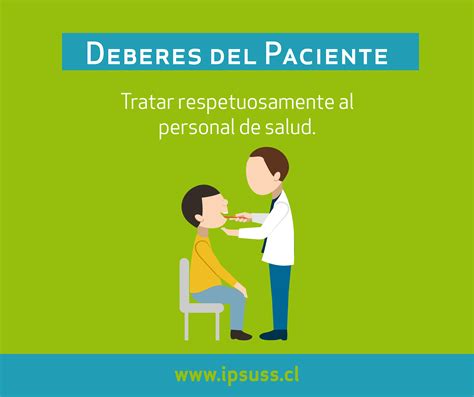 Deberes Del Paciente Trato Respetuoso Al Personal De Salud Ipsuss