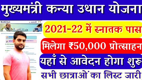 Kanya Uthan Yojana Bihar Online 2023 Graduation Pass Scholorship