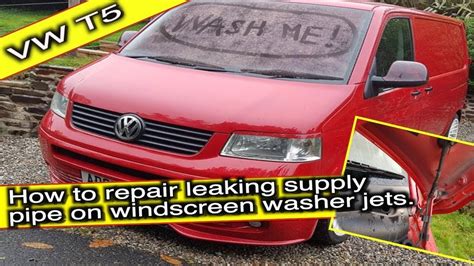 How To Repair VW T5 Transporter Windscreen Jet Washer Hose YouTube