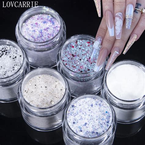 Lovcarrie Acrylic Powder Professional Nail System Dust Gold Silver