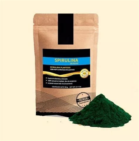 Spirulina Alga 140 Caps O Polvo 1kgr Organica Envio Gratis Cuotas