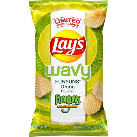 Buy Lay S Wavy Funyuns Onion Flavored Potato Chips Ranch 7 5 Oz Online