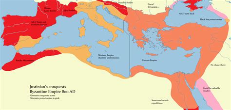 Byzantine Empire Map Justinian