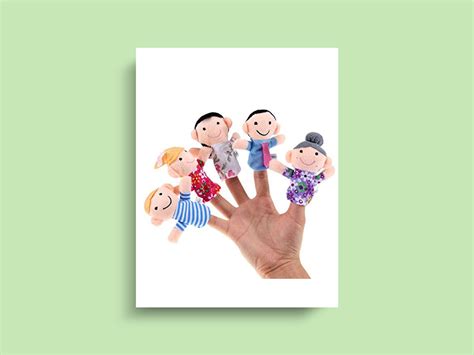 Family Finger Puppet Set of 6 - Nurture CraftNurture Craft