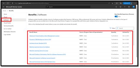 Software Benefits Partner Center Microsoft Learn
