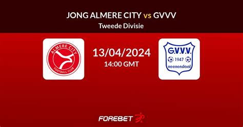 Jong Almere City Vs Gvvv Prediction Stats H H Apr