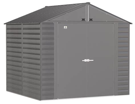 Reviews - Arrow 8x8 Select Metal Shed Kit - Charcoal