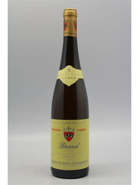 Zind Humbrecht Alsace Grand Cru Riesling Brand Vendanges Tardives