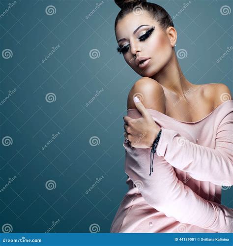 Society woman stock image. Image of makeup, detail, lips - 44139081