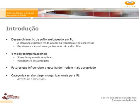 Centro De Estudos E Sistemas Avan Ados Do Recife Software Product Lines