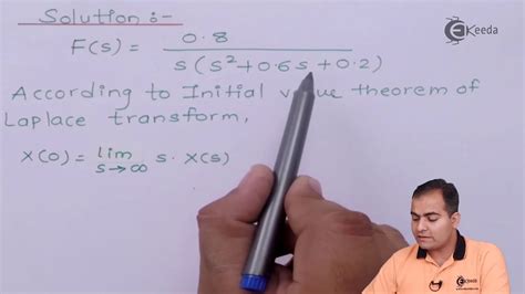 Initial Value And Final Value Theorem Of Laplace Transform Problem 01