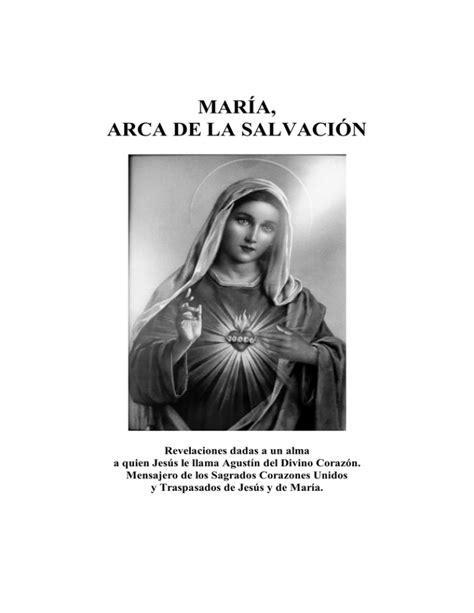 maría arca de la salvación Apariciones de Jesús y María