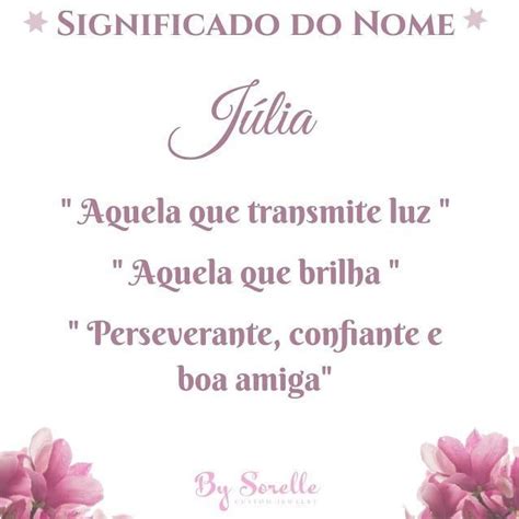 BySorelle Life Jewelry On Instagram Significado Do Nome Julia Ah