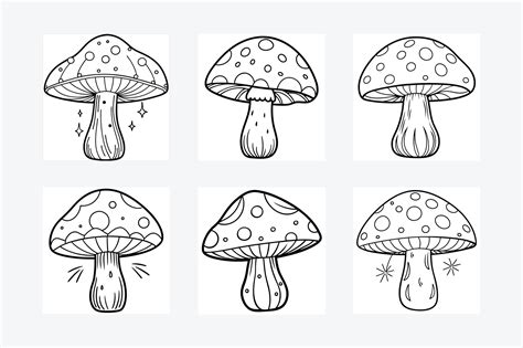 Mushroom Silhouette illustration 47468694 Vector Art at Vecteezy