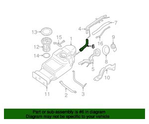 Ea Filler Hose Nissan Pathfinder World Oem