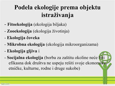 Osnovni pojmovi i principi ekologije i zaštite životne sredine PPT