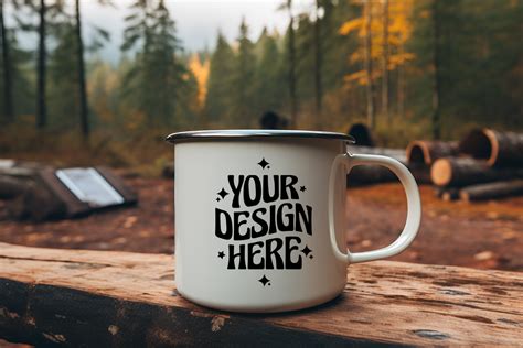 Camping Enamel Mug Mockup Graphic By Mockup Infinity Creative Fabrica