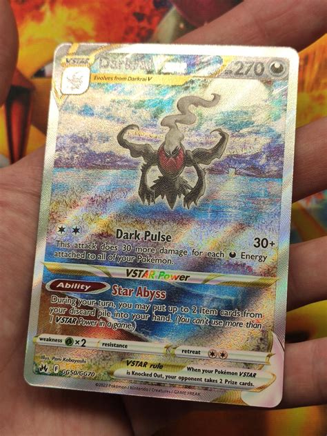 Pokemon karty tcg GG Art Darkrai Vstar Crown Zenith vzácný kousek Aukro