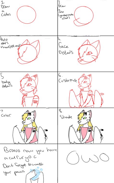 How To Draw A Cat Furry Oc Rfurryartschool