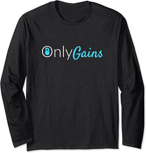 Only Gains Onlygains Long Sleeve T Shirt Uk Clothing