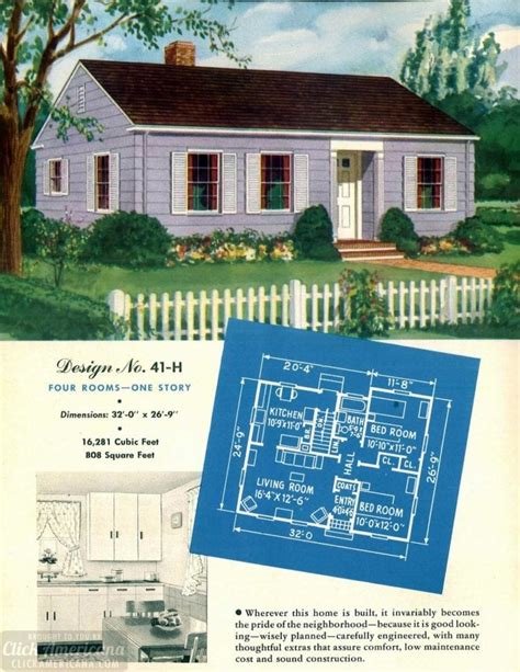 150 Vintage 50s House Plans Used To Build Millions Of Mid Century Homes