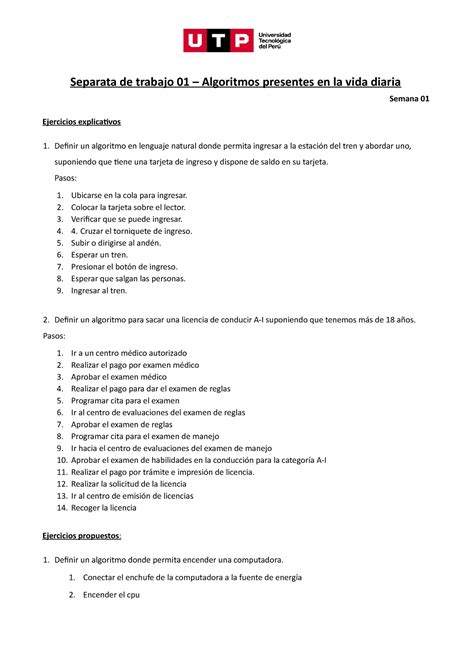 Separata Unidad Apuntes De Algoritmos Resueltos Y Ejercicios