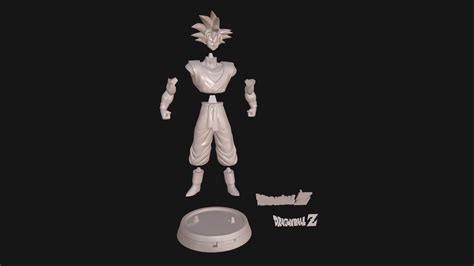 Goku From Dragon Ball Z 3d Model 3d Printable Cgtrader