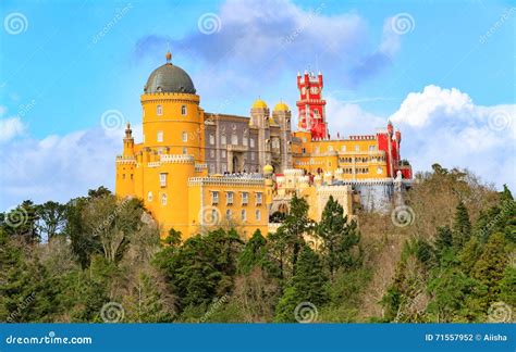 Palace da Pena stock photo. Image of view, famous, lisboa - 71557952