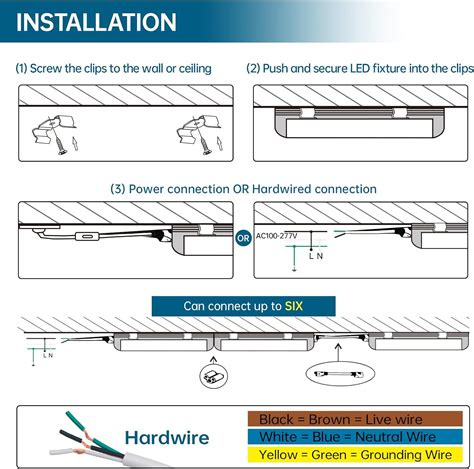 Barrina Led Shop Light W Lm K Ft Integrated Fixture V