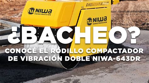 Rodillo Compactador Doble Niwa Dr Ideal Para Bacheo Youtube