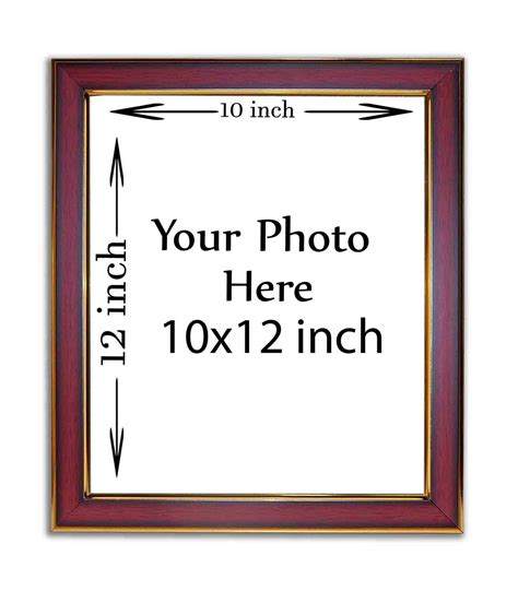 10x12 Frame With Photo Print Brown Frame 17 Anand Gifts