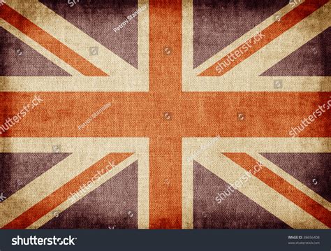 Old-Fashioned Uk Flag Stock Photo 38656408 : Shutterstock