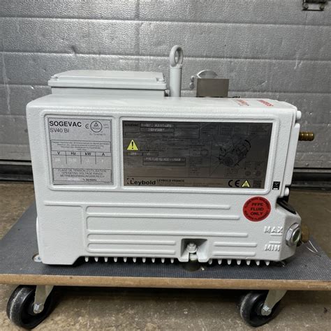 Sogevac Sv Bi Single Stage Oil Sealed Rotary Vane Vacuum Pump Sold